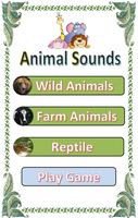 Animal sounds for kids poster