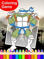 Coloring:Turtles Ninja Legends Affiche