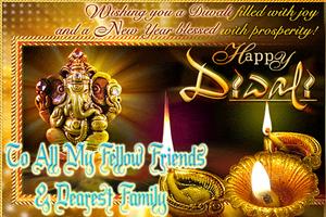 Happy Diwali Photo Frame Maker capture d'écran 1