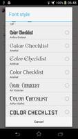 برنامه‌نما Color Checklist عکس از صفحه