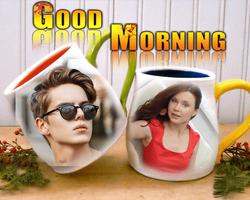 برنامه‌نما Coffee Cup Dual Photo Frame عکس از صفحه