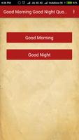 Good Morning & Good Night Quotes poster