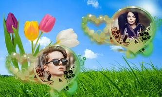 Love Heart Dual Photo Frame تصوير الشاشة 2