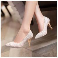 model of wedding shoes collection.-poster