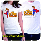 conception de t-shirt cool couple icône