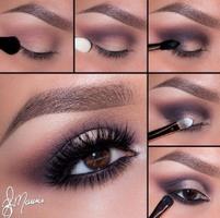 perfektes Augenbrauen Make-up Tutorial Plakat