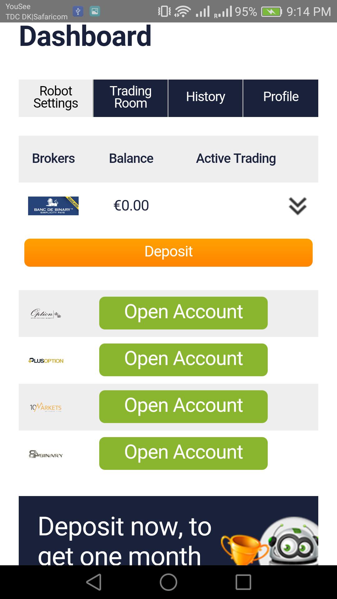 binary options robot for