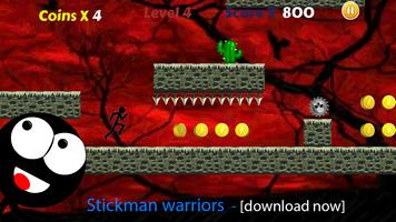 Stickman Run Jump: Free No Ads Poster