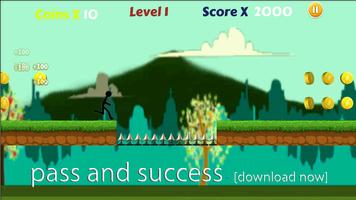 Stickman Run Jump: Free No Ads captura de pantalla 3