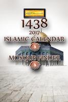 Islamic Calendar & Find Mosque Affiche