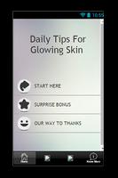 Daily Tips For Glowing Skin poster