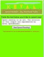 Poster Speed Reader