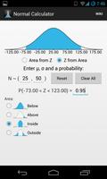 Normal Distribution Calculator screenshot 1