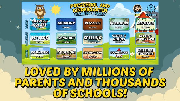 Preschool And Kindergarten Learning Games Apk Screenshot