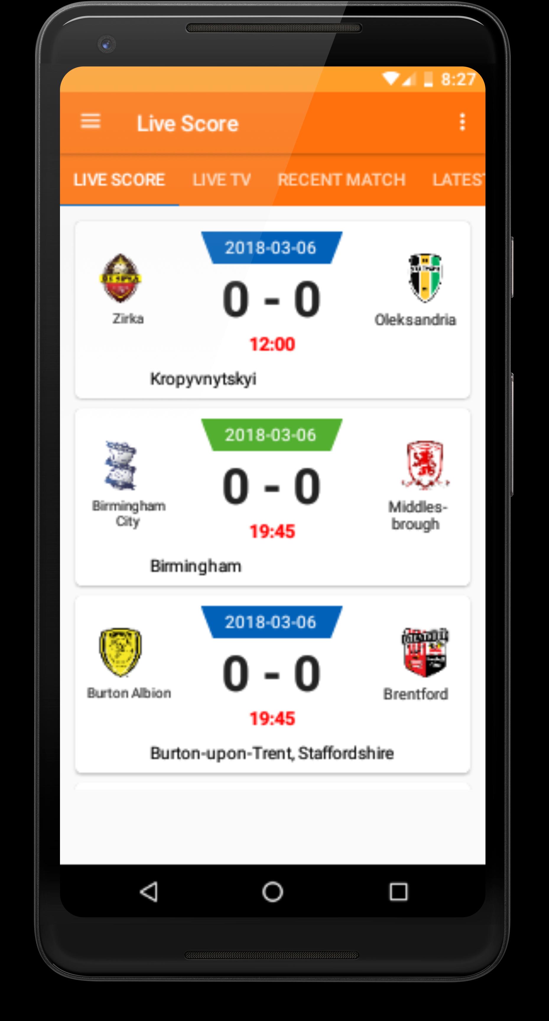 LiveScore for Android - APK Download