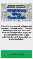 Cheats for Subway Surfers 海报