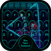 Blue Neon Keyboard Theme