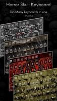 Horror Skull Keyboard Theme imagem de tela 1