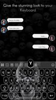 Horror Skull Keyboard Theme imagem de tela 2