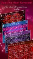 Sparkling Heart Keyboard Ekran Görüntüsü 1