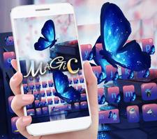 магия бабочка клавиатура тема Magic Butterfly постер