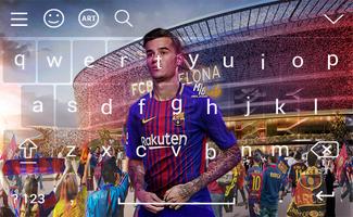 Keyboard Philippe Coutinho FCB 2018 poster
