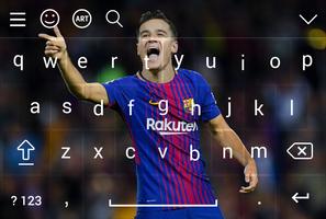 برنامه‌نما Keyboard Philippe Coutinho FCB 2018 عکس از صفحه