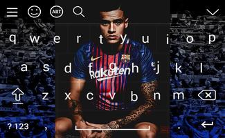 Keyboard Philippe Coutinho FCB 2018 اسکرین شاٹ 2