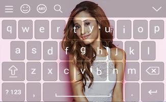 Keyboard For Ariana Grande تصوير الشاشة 1