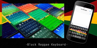Black Reggae Keyboard Affiche