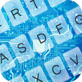 Blue Circuit Keyboard Theme icon