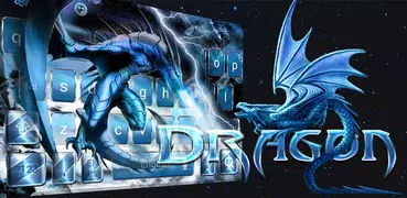 Ледяной дракон Клавиатура Тема синий дракон обои