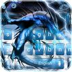 Ice dragon Keyboard Theme blue dragon wallpaper