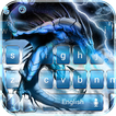 Ice Dragon Keyboard Theme blue dragon wallpaper