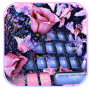 Glitter Rose Flower Teclado Tema Dream love APK