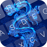 Blue Dragon Fire Keyboard icône