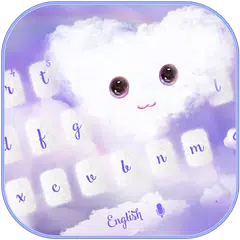 棉花糖雲朵貓咪鍵盤主題壁紙+鎖屏 APK 下載