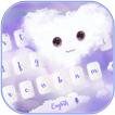 Pluizig liefde wolk thema voor toetsenbord Fluffy