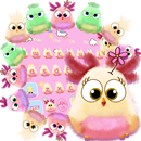 Chủ đề bàn phím chim hồng APK
