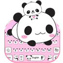 Roze panda toetsenbord thema-APK