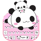 Rose Panda clavier thème icône