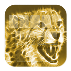 Cheetah Gold Keyboard Theme ikon