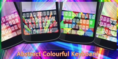 Abstract Colourful Keyboard Affiche