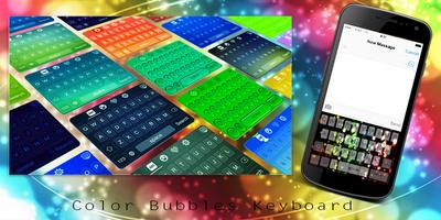 Color Bubbles Keyboard ポスター