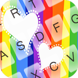 Color Love Emoji Keyboard icône