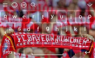 Keyboard For Bayern Munchen emoji โปสเตอร์