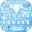 Azul diamante teclado tema