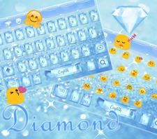 Bleu diamante clavier theme capture d'écran 1