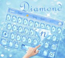 Bleu diamante clavier theme capture d'écran 2