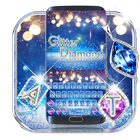 Blue Diamond Glitter Keyboard Zeichen